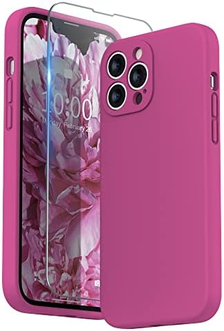 SURPHY Liquid Silicone Case for iPhone 13 Pro Max Case, Individual Protection for Each Lens Shockproof Rubber Full Body Thickened Design for iPhone 13 Pro Max 6.7 inch 2021, Stone