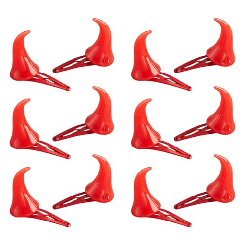 6 Pares De Horquilla De Demon Horn, Accesorios De Juego De Roles, Suministros Para La...