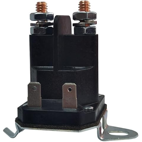HOMEEQUIP Starter Solenoid 582042802 Fits for Trombetta Husqvarna Poulan 862-1241-211-12 AYP 192507 532192507 582042801 MTD Cub Cadet 725-04439 Ariens 21546294 Craftsman LT2000 YS4500 Lawn Tractor Cover