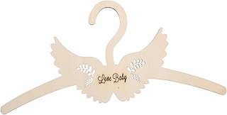 VICASKY Wooden Hanger Cute Adorable Photography Prop for Boy Girl Clothes Small for Skirts and Charming Room Decor for Boy Girl Spaces