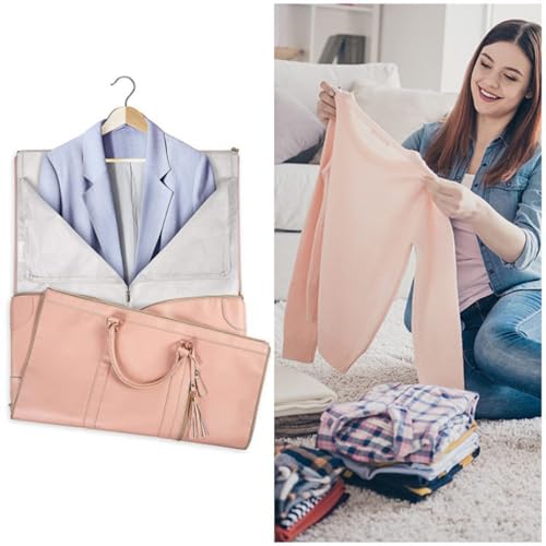 Fashion Large PU Folding Suit Bag Women Luggage Handbag Travel Outdoor Multifunction Organizers Suitcase Garment Bag2