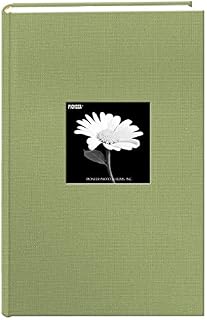 Fabric Frame Cover Photo Album 300 Pockets Hold 4x6 Photos, Sage Green