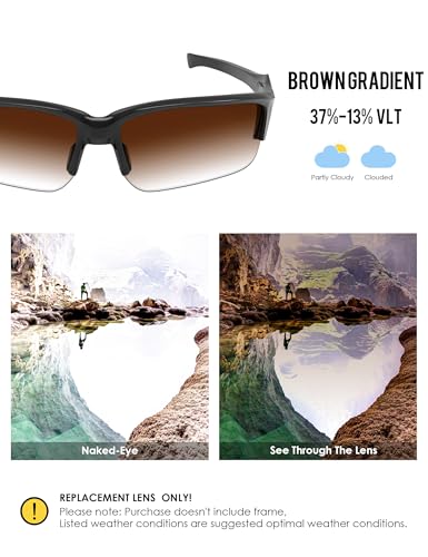Image of BLAZERBUCK Polarized Replacement Lenses for Oakley Flak Beta OO9363 /Flak Beta Asian Fit OO9372 Sunglass