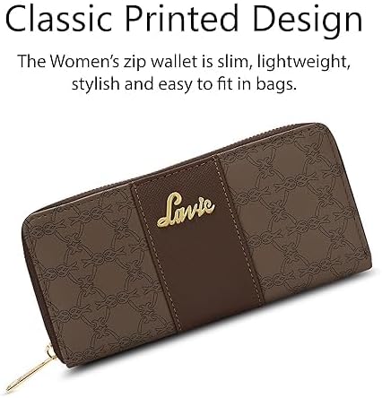 Women's Mono Wallet | Ladies Stylish Purse Bag | Credit Card, Money Holder | Zip Around Wallet | Gift for Women