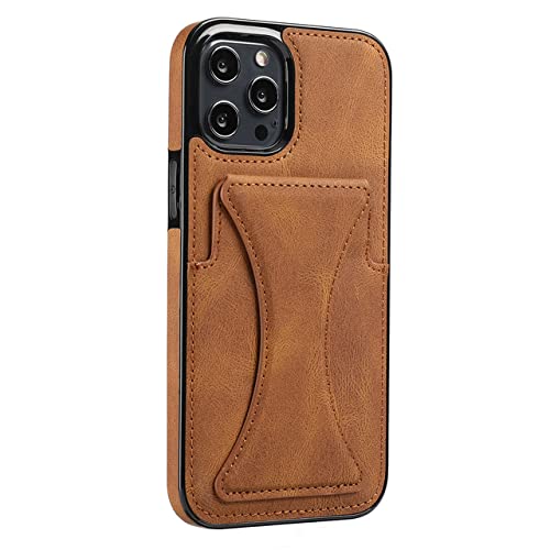 Étui de protection antichoc iPhone XR en cuir marron anti-rayures