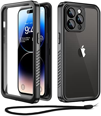 Beeasy for iPhone 14 Case Waterproof IP68 Shockproof Dustproof 360 Full Body Protective Cover with Built in Screen Protector, Tough Hard Armour Heavy Duty Front and Back Case for iPhone 14 6.1 inch