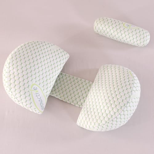 Pregnancy Pillow for Sleeping, Side Sleeper Soft Pregnancy Body Pillow Support for Back, Belly, HIPS, Legs of Pregnant Women, Maternity Pillow with Detachable and Adjustable Pillow Cover (Green)