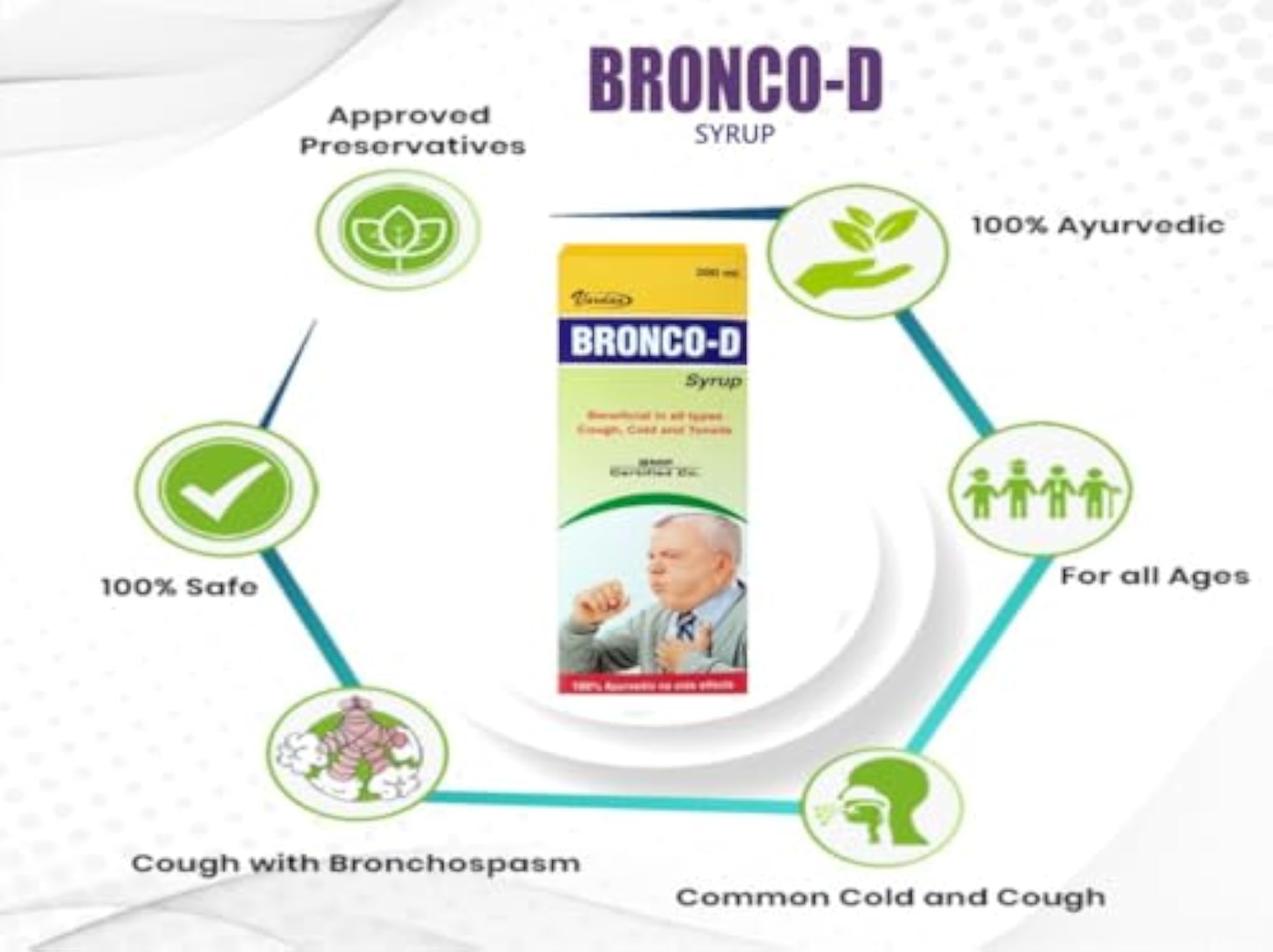 Vardan Health Care Bronco D Syrup, 200ML