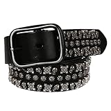 [COWHIDE MATERIAL]: Alle Gürtel bestehen aus 100% echtem Rindsleder, keine Schweinehaut, kein PU, kein PVC, großartige Ideale für die Mode. Hergestellt aus strapazierfähigem Echtleder, ergänzt durch eine gut aussehende, stilvolle Metallschnalle aus Aluminium. Dieser klassische Gürtel wird nie veraltet sein.