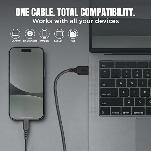 Image of Intex Speed 3A USB to Micro Fast Charging Cable Output Cable, 480mbps, Data Sync, Strong PVC Cable for Mobile, Neckband, Compatible with Micro Devices - Black