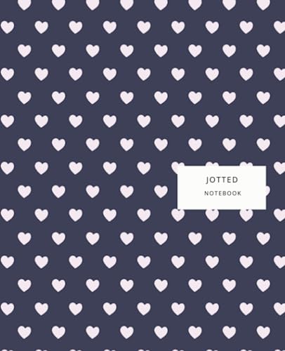 Jotted Notebook: Cute Purple Aesthetic Notebook | Preppy Aesthetic | Lilac Hearts | College Ruled