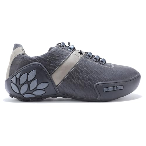 Image of Woodland Men Black Casual Shoes