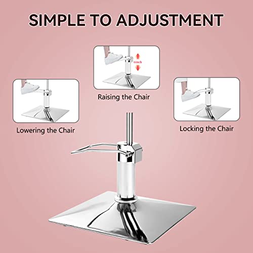 Dangvivi Pink Salon Chair Hydraulic Barber Chair For Barbershop,360 Degree Swivel, Beauty Spa Styling Hairdressing Equipment For Women #TOP7