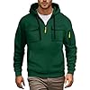 Generisch Men's Sweat Jacket Sweatshirt Men's with Hood and Zip Casual Work Jumper Loose Hoodie Classic Sports Jacket Warm Outdoor Jacket Cargo Hoodie Training Jacket #1