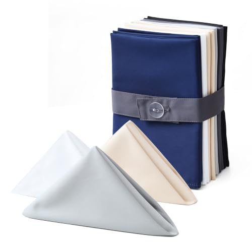 Cloth Napkins Set of 12, 100% Cotton Napkins Washable,Soft,Durable, Cloth Napkins Ideal for Thanksgiving Christmas Everyday Reusable for Dinner, Lunch, Wedding and Hotel(14x14 Mixed Color)