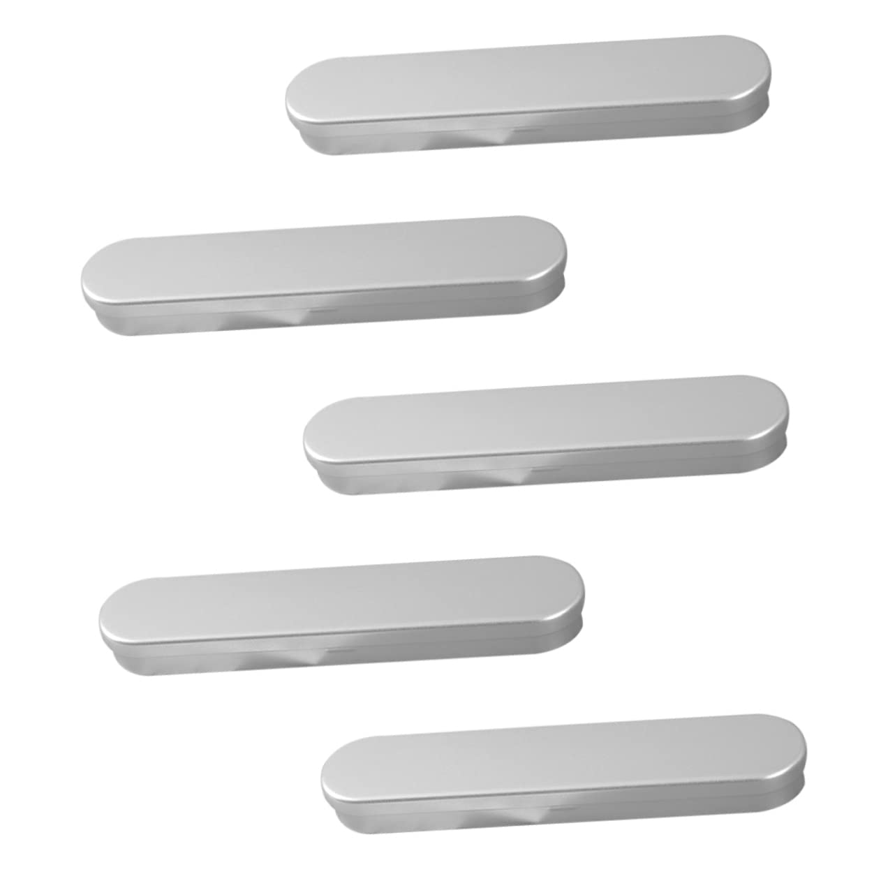 STOBOK 5pcs Premium Tinplate Pen Box Metal Pen Container for Home Student Storage Elegant Rectangular Design