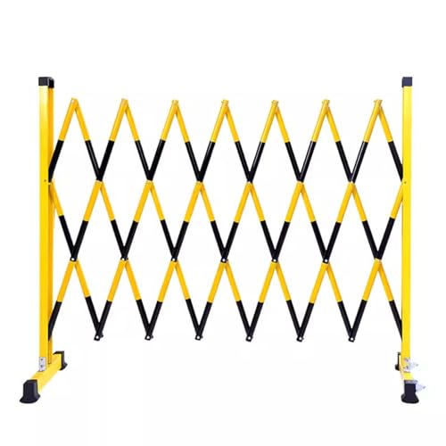 Barrière rétractable portable 120 x 250 cm clôture de circulation en métal réglable