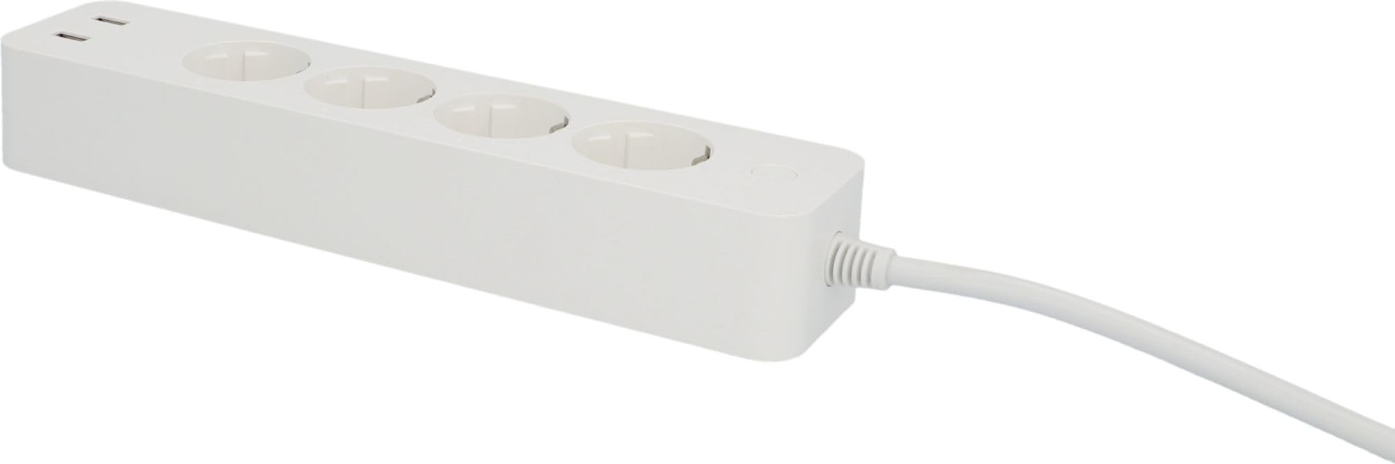 UNITEC 30798 Multiprise Wi-Fi 4 x 2 | Prise intelligente Wi-Fi avec minuterie | Mesure des coûts d'énergie | Commande vocale et application | Avec 2 sorties USB