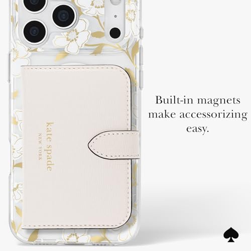 Image of kate spade new york iPhone 17 Pro Max Case - Compatible with MagSafe - Designer Phone Case - Sunshine Floral Gems
