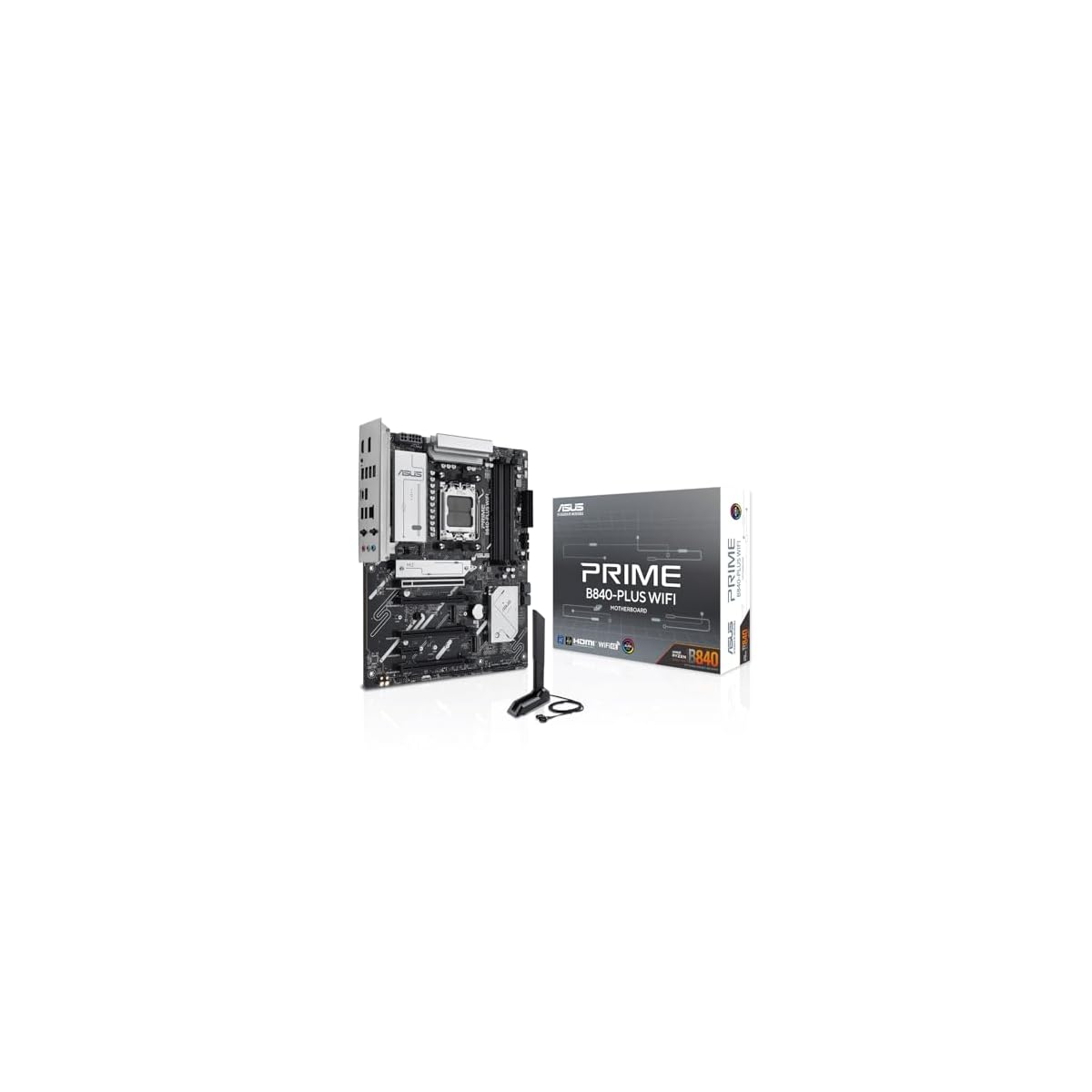 ASUS-PRIME-B840-Plus-WiFi-Scheda-Madre-AMD-ATX-Slot-DDR5-PCIe-40-Ready-3-slot-M2-WiFi-6E-Ethernet-Realtek-25-GB-DisplayPort-HDMI-USB-C-e-USB-A-da-20-Gbps-BIOS-Flashback-e-Aura-Sync