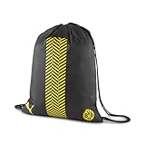PUMA - BVB ftblCORE Gym sack, bolsa de gimnasio Unisex adulto, Negro-Cyber ??Amarillo, One Size