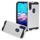 CELZEN - for Motorola Moto E (2020) XT2052 - Brushed Style Phone Case - CS3 Silver
