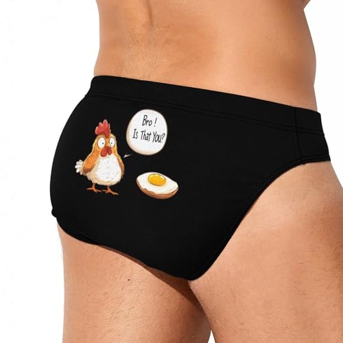 Egg Chicken Bro! Is That You Men’s Swim Briefs Triangle Swimming Trunks Bikini Surf Swimsuit4