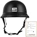 German Style Motorcycle Helmet, DOT Approved Adult Men Women Half Helmet, Skull Cap Half Shell Helmet with Goggles, for Street Bike Cruiser Moped Scooter Chopper