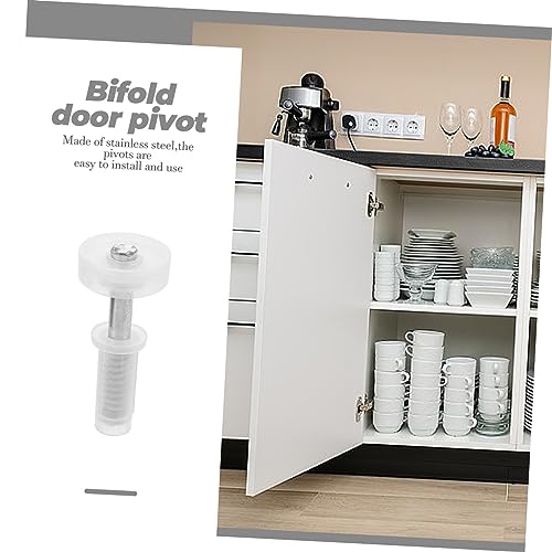 HOMSFOU Kit de herrajes para puerta de clóset con 8 pivotantes para puertas plegables, operación silenciosa miniatura 3