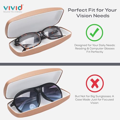 Image of VIVID Vision Unisex Adult Eyewear Specs Case Cover | Screw Driver | Free Cloth | Protect Eye Glasses | Chashma Dibbi | Spectacle Box | HINGE-SPRING | Metal | 3 IN 1