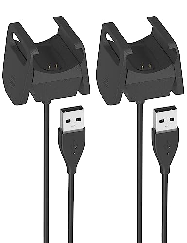 Sinoacc Charger for Fitbit Charge 4 Replacement Usb Charging Cable Cord for Fitbit Charge 4 Heart Rate Fitness Wristband (2-Pack, 3.3ft)