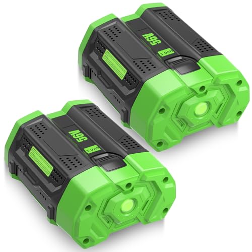 Image of 2 Packs 3Ah 56 Volt BA1400T Battery Replacement for EGO 56V Batteries BA2800 BA4200 BA5600 Compatible with EGO CS1604 CS1804 CS1403 HT2400 LB6504 LB5804 LB6500 LB4800 PH1400 Power Tools(Black)