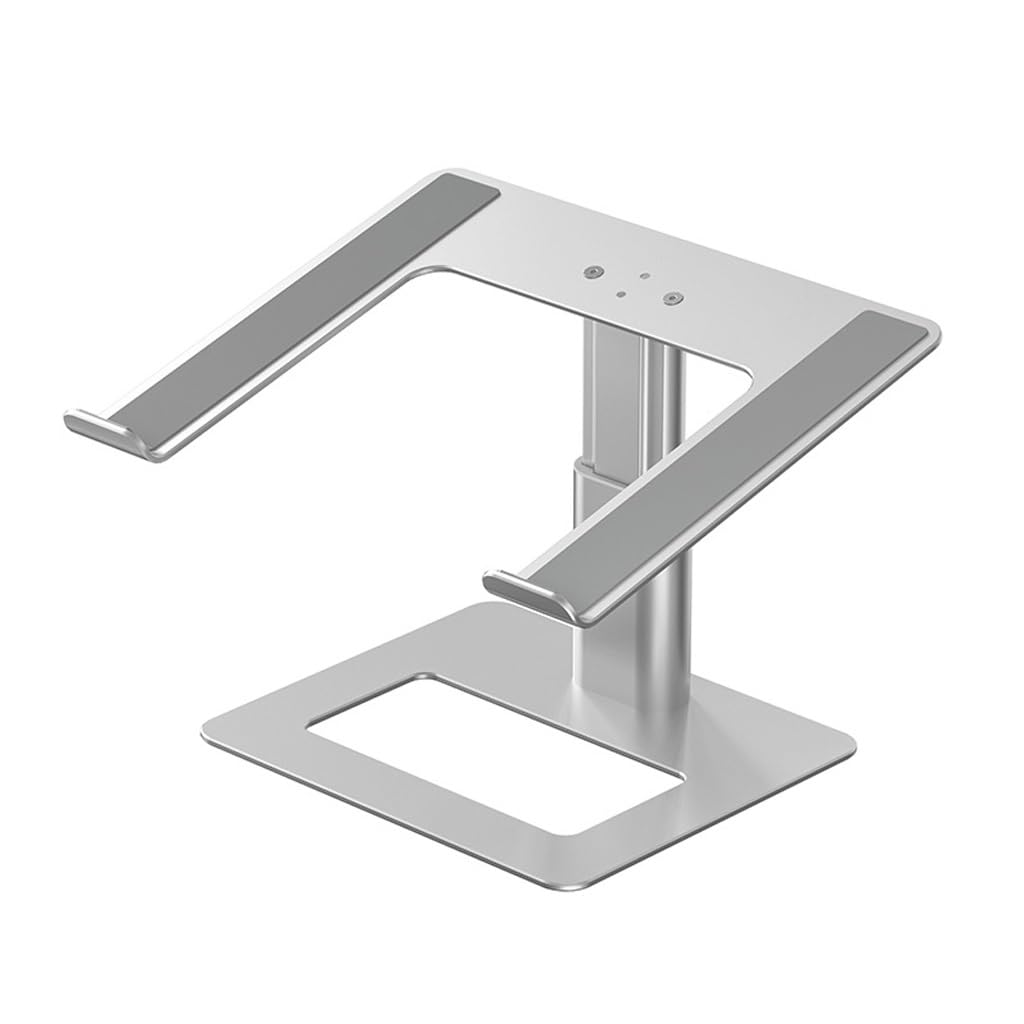 Support d'ordinateur portable en aluminium silver réglable pour la surélévation - 6