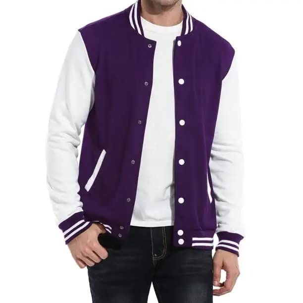 PAKLONMen's Regular Fit Bomber Jacket
