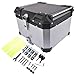 Produktbild Bisenya 55L Motorrad Topcase Aluminium Motorrad Heckbox Reisen Motorradkoffer mit Sicherheitsschloss für Motorradhelm Helm, Wasserdicht Motorrad Top Box (Silber)
