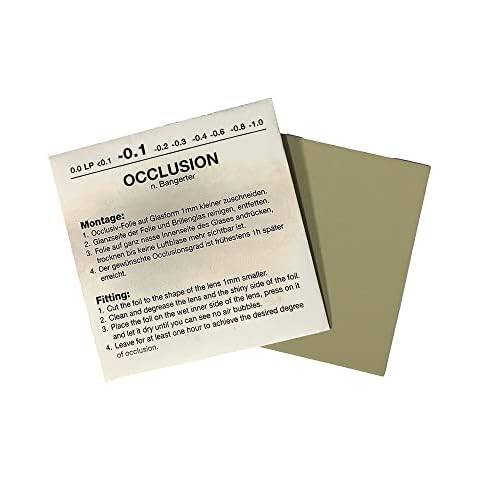Bangerter Occlusion Foil | 0.1 Power | Reduce Visual Acuity (0.1) Cover