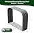 A ANLEOLIFE 2-Set Galvanized Steel Firewood Storage Shed Outdoor Corrugated Metal Log Rack, Heavy Duty Log holder Lumber Storage Stand -Element Gray