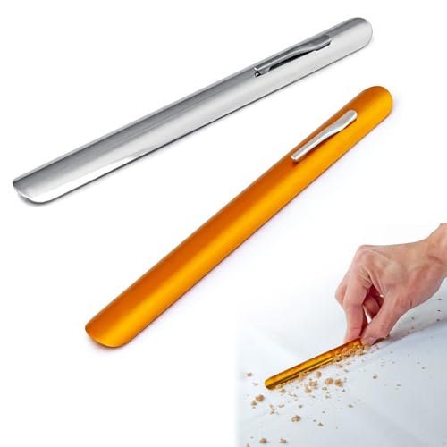 2 Pcs Ramasse Miette de Table 15cm, Ramasse Miettes, Ramasse Miettes de Table Manuel pour Débarasser Votre Nappe pour Les Restaurants et Les serveurs (Or,...