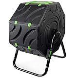 FUNPENY Compost Bin for Outdoors, Ouside,19 Gallon Small Tumbling Composting Bin for Garden,Kitchen...