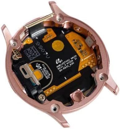 SHOWGOOD Écran tactile LCD de rechange pour montre Samsung Active 2 R820 R825 44 mm Rose avec cadre