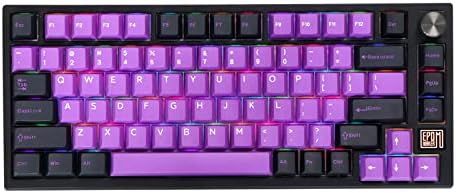 EPOMAKER Theory TH80 PRO 75% ISO(UK) Hot Swap RGB 2.4Ghz/Bluetooth 5.0/Wired Mechanical Keyboard with MDA PBT Keycaps, 4000mah Battery, Knob Control for WIN/Mac/PS4/PS5/Xbox (Flamingo Switch)