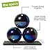 Speks Super Oilslick Set of 3 (33mm) Magnetic Balls - Sculptural Fun Stress Relief Desk Toy and Base for Adults