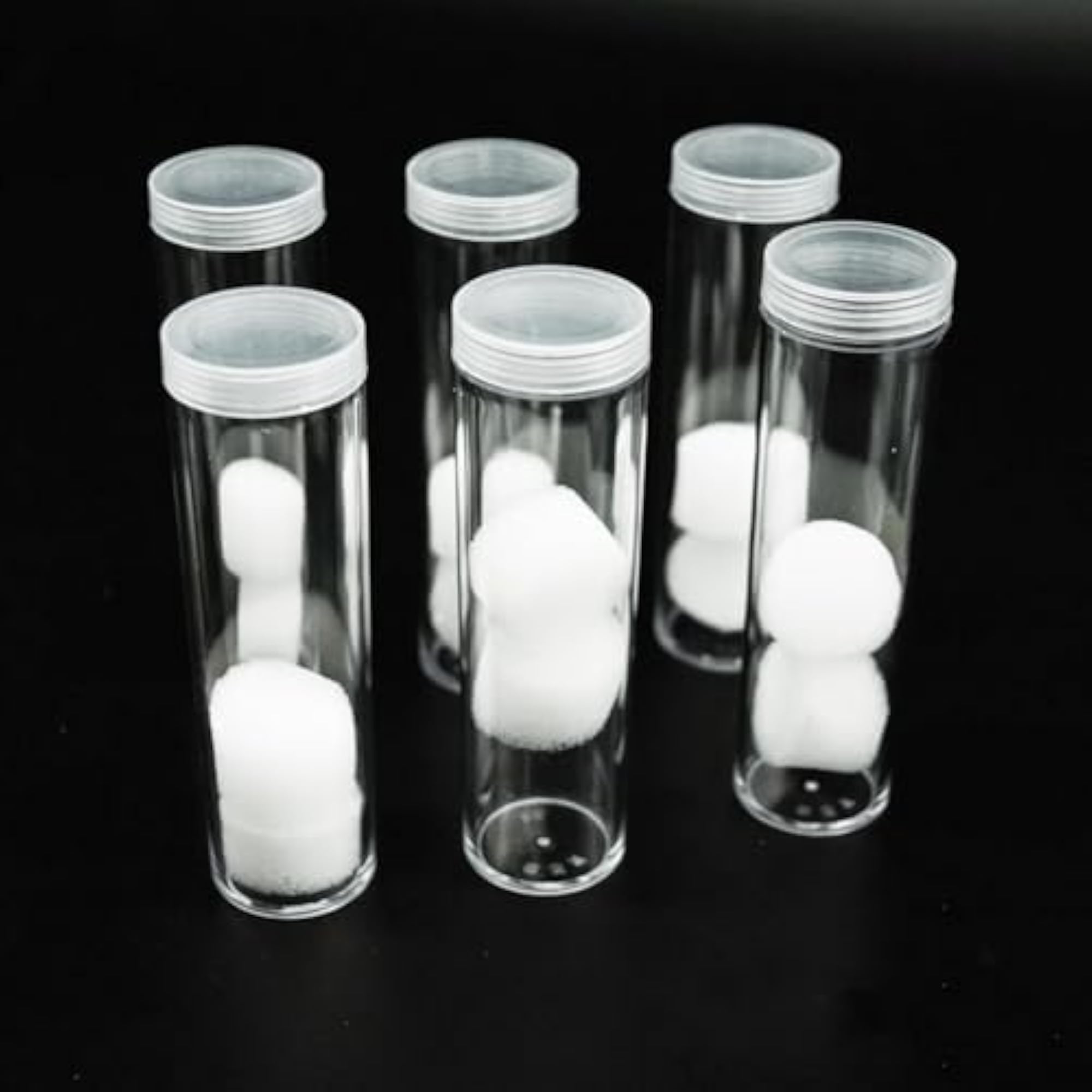 10Pcs Coin Tubes Protective Case for Collection