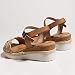 Porronet CUÑA Taupe Sandalias para Mujer, 38