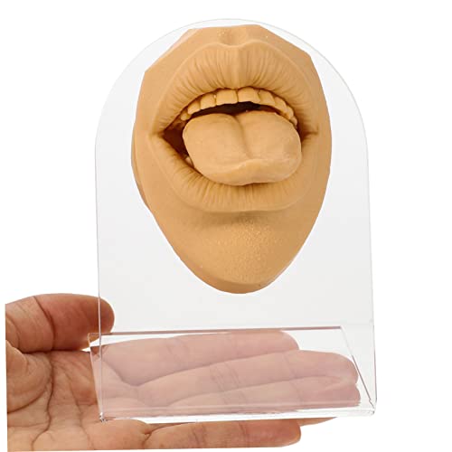 Modèle de langue flexible FOMIYES pour s'exercer au piercing de bouche sans risques
