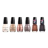 SinfulColors Nude Nail Polish Collection, Pack of 6 (Easy Going, Coco Bae, Hush Money, Hot Toffee, Taupe is Dope, Street Legal)