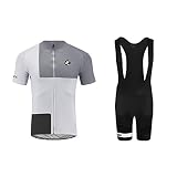 UGLY FROG Wear Sommer Herren Männer Kurze Hülse Zyklus Jersey Kurzarm Fahrradtrikot+Trägerhosen Anzüge Fahrrad Hemd Fahrrad Radfahren Trikot Cycling Jersey Bike Clothes