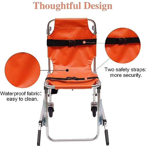 Silla de transferencia plegable con correas ajustables para escaleras 7