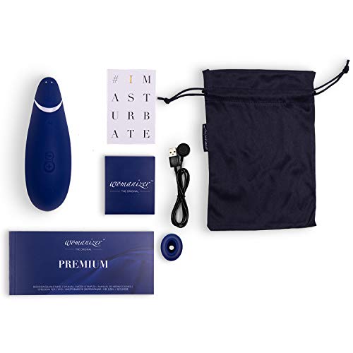Womanizer Premium 1 クリトリス 吸引 バイブ - クリ吸引 Autopilot & Smart Silence 機能 - 12種の吸引モード - バイブ 大人のおもちゃ 女性用 カップル用 - ブルー - 画像4