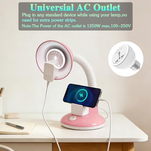 E26/E27 Light Socket Outlet Adapter with 3 Auto-Off Smart Timer Setting & Night Light,Light Bulb with Plug Outlet for US/EU/UK/in Plugs,Support Power Rating 1250W Max for Bedroom, Hallway or Bathroom - Image 6